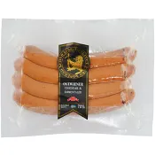 Kryddkorv Ostwiener 70% Kötthalt 230g Hirschmans Charkuteri
