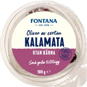 Oliver Grekiska Kalamata utan kärna 100g Fontana
