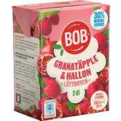 Lättdryck Granatäpple & hallon Koncentrat 2dl BOB