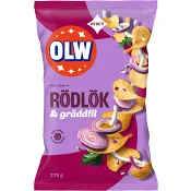Potatiships Rödlök & Gräddfil 275g Olw
