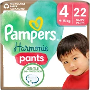 Byxblöjor Harmonie Pants Strl 4 9-15kg 22-p Pampers
