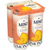 Läsk Zero Citron Persika 4-pack 33cl Mino
