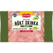 Skinka Rökt Ekologisk 100g Scan