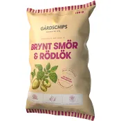 Potatischips Brynt smör & rödlök 150g Gårdschips
