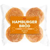 Hamburgerbröd Sesam 8-p 456g ICA