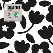 Servett 33cm Fiori 20-p ICA