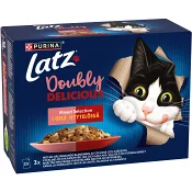 Kattmat Agail Doubly Delicious Mix Selection géle 12-p 1020g Latz