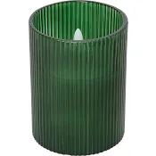 LED fylld lykta grön H10cm ICA
