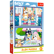 Pussel Funny Bluey 2x24 bitar Trefl