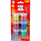 Glitterfärg med pensel 6-p Sense
