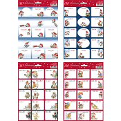 Juletiketter 190x280mm 30-p