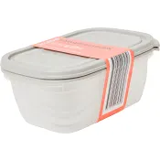 Matlåda grått lock 1l 2-p ICA Basic