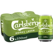 Öl Hoppy Lager 3,5% 33cl 6-p Carlsberg