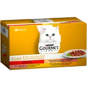 Kattmat Kött i sås 4-p 340g Gourmet