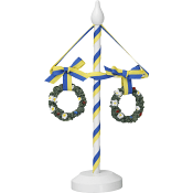 Midsommarstång Vit 24cm  1-p