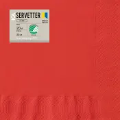 Servett 33cm Röd 20-p ICA