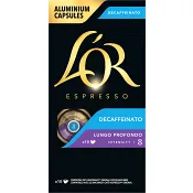 kaffekapslar Koffeinfritt Lungo Profondo 08 10-pack L´OR