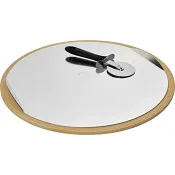 Pizzasten Rund med tillbehör 38cm