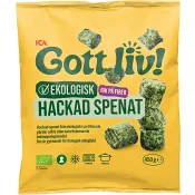 Hackad spenat Fryst Ekologisk 450g ICA I love eco