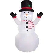 Snögubbe uppblåsbar 8LED Day.