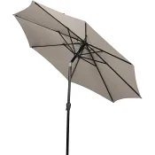 Parasoll m/vev Ø3M, flintgrey.