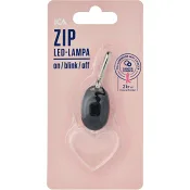 Zip-LED Hjärta svart Rosa Bandet ICA.