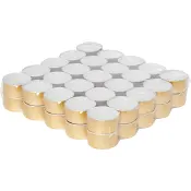 Tealight 6h 50pcs gold.