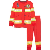 Pyjamas Röd Brandman strl 122/128 ICA I Love Eco.