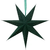 Stjärna 60cm Velvet grön ICA.