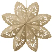 Stjärna 50cm snöflinga sand ICA.