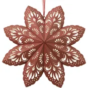 Stjärna 50cm snöflinga röd ICA.