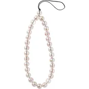 Mobilsmycke rosa pärlor.