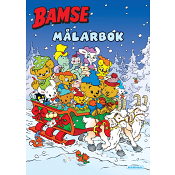 Målarbok Bamse Jul på kullarna.