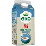 Yoghurt Mild Naturlig fetthalt 3,8-4,5% Ekologisk 1500g Arla Ko®