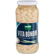 Vita bönor 560g Sevan