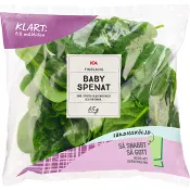 Finbladig babyspenat Sköljd 65g ICA