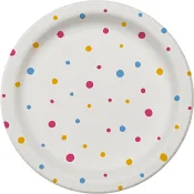 Tallrik Konfetti 22cm 12-p ICA