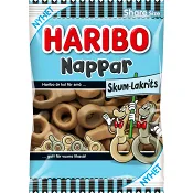 Skumnappar Lakrits 120g Haribo