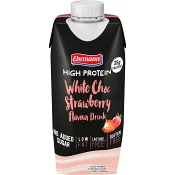 Proteindryck Vit Choklad Jordgubb 330 ml Ehrmann