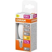 LED Kron Matt E14 250lm(25W) Dimbar Osram