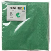 Servett 33cm Mörkgrön 20-p ICA