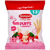 Multigrain puffs strawberry Eko 1år Semper