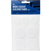 Möbeltassar självhäftande blandade storlekar 32p ICA