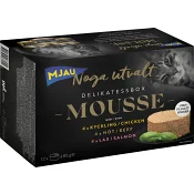 Kattmat Mousse Delikatessbox Kyckling/Nöt/Lax 12p Mjau Noga Utvalt