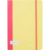 Anteckningsbok Emma A5 gul/rosa