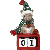 Mus med kalender 14,3 cm Nordic Season