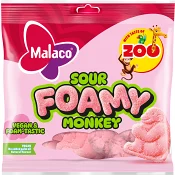 Godispåse Zoo Sour Foamy Monkey 115g Malaco