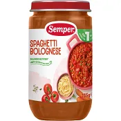 Barnmat Spaghetti Bolognese 1år Semper