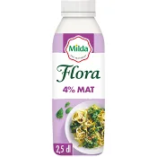 Gräddalternativ Mat Laktosfri 4% 250ml Flora