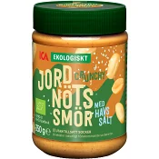 Jordnötssmör Crunchy med havssalt 350g KRAV ICA I love eco